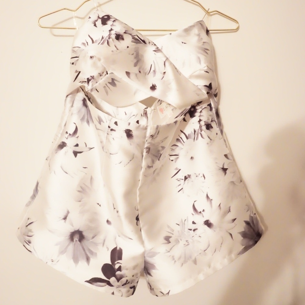 Silk Japanese flower Romper